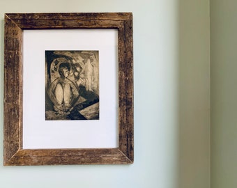 Reclaimed Wood Picture Frame | Barnwood Picture Frame | Barn Wood Picture Frame | Custom Framing | Rustic Wedding Family Gift Photo Mat