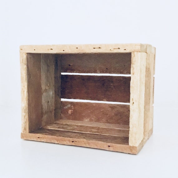 Wooden Planter Box Rustic Small Reclaimed Wood Handmade Flower Housewarming Home Decor Candle Holder