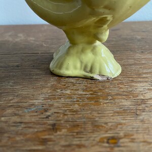 Yellow Mid Century Planter Dish Pottery Mid-Century Conch Planter Houseplant Butter Yellow Planter Made in USA image 6