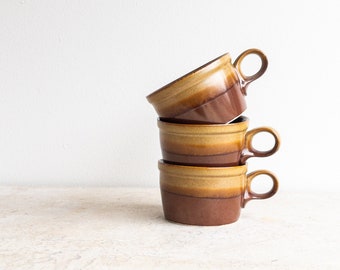 Mikasa Potters Art Ben Seibel Coffee Mug Coffee Cup with Handle Mid Century Pottery Organic Brown Stoneware Small Brown Cup MCM Kitchen