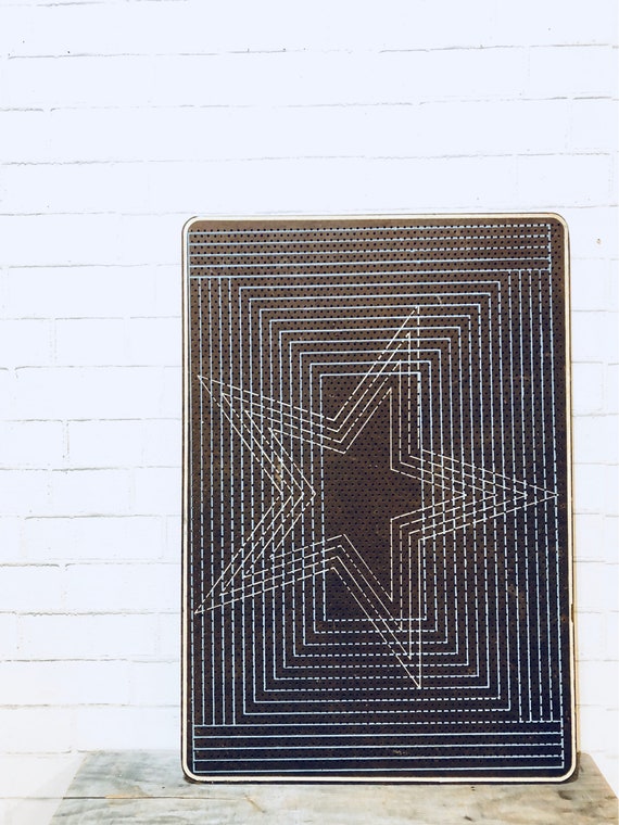 Doily Stretcher Board Pegboard Peg Board Jewelry Display Etsy