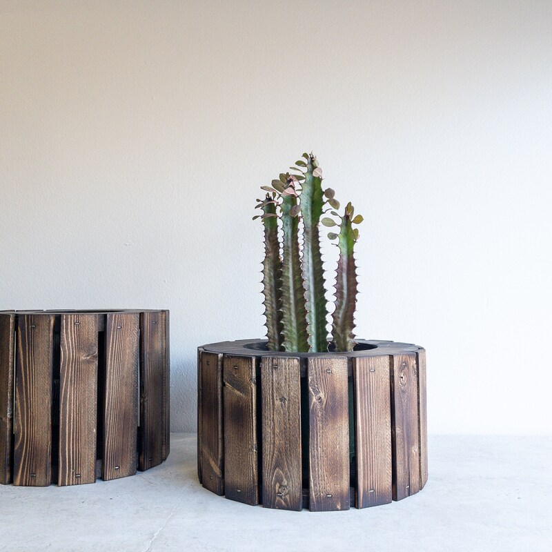 Rustic Planter - Etsy