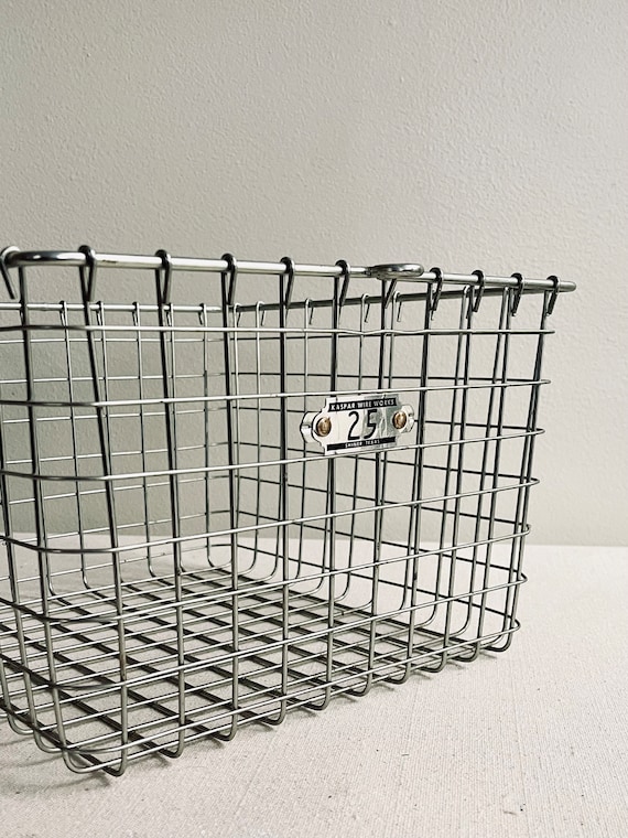 Vintage Locker Basket 25 Single Industrial Storage Locker