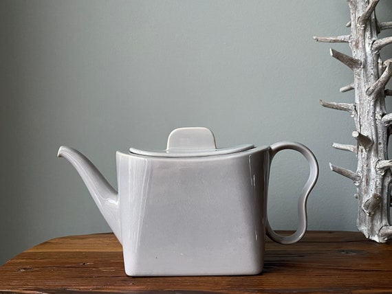 Franciscan Metropolitan Teapot Grey Mid Century Modern Teapot