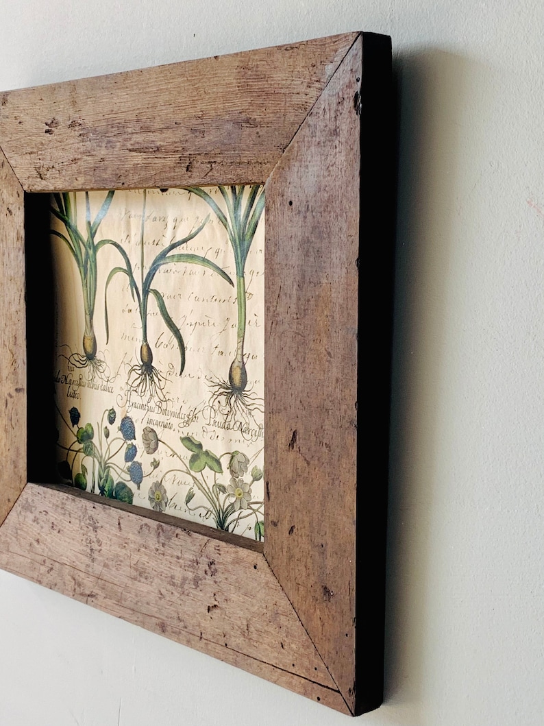 8x10 Reclaimed Wood Picture Frame Barn Wood Picture Frame Etsy