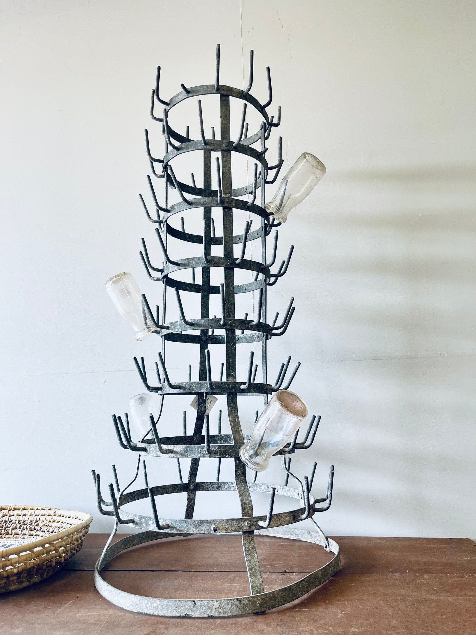 French Bottling Rack Antique Bottle Rack Metal Rack Etsy