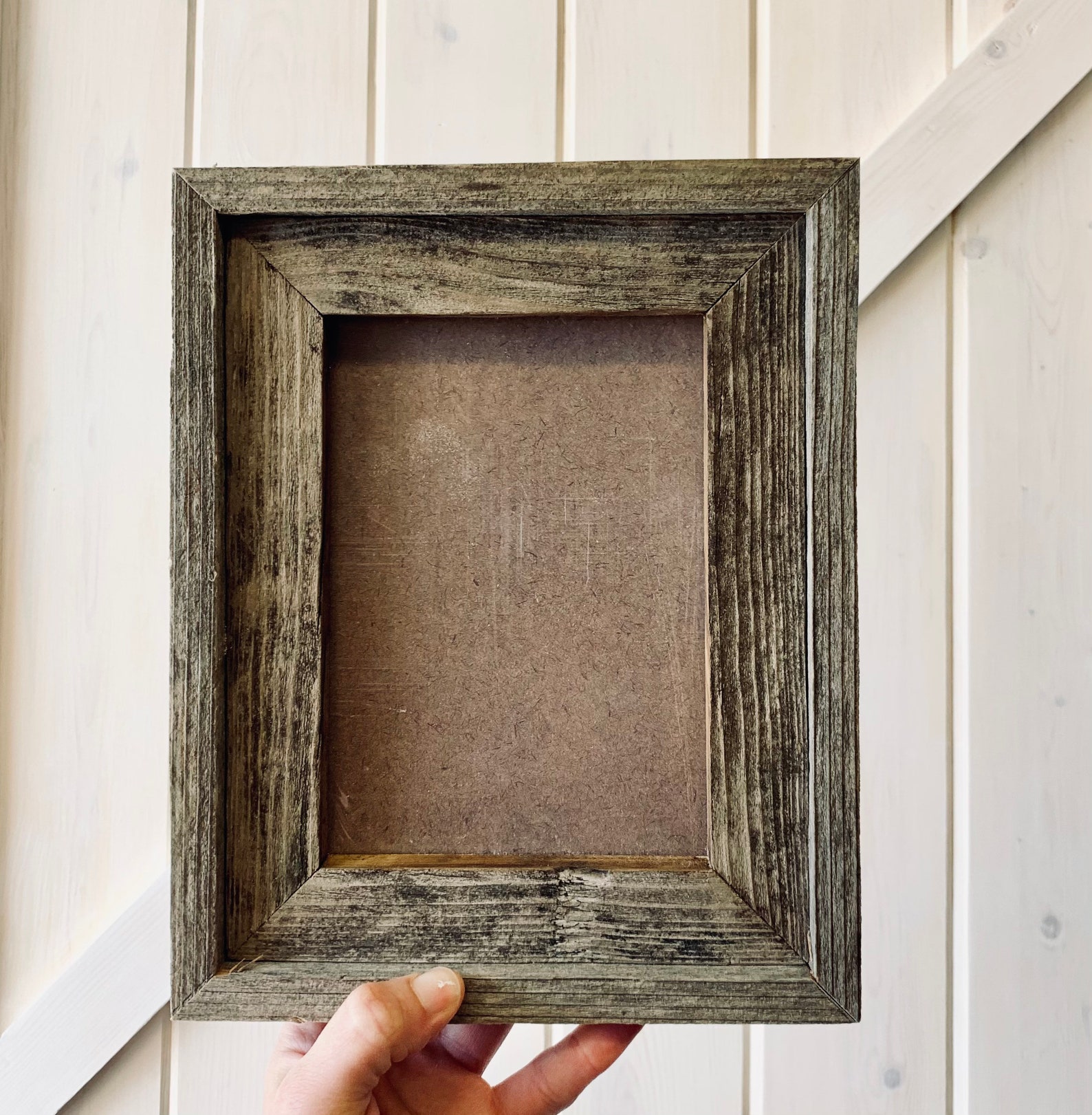 5x7 Custom Reclaimed Wood Picture Frame Custom Barn Wood Etsy