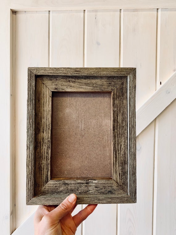 Rustic Picture Frames 4x6 Reclaimed Barnwood Frame