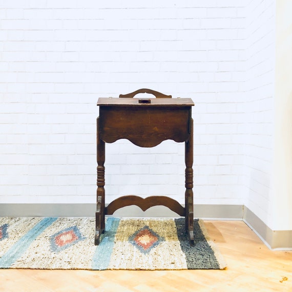 Antique Sewing Cabinet Rustic Storage Cottage Style Etsy