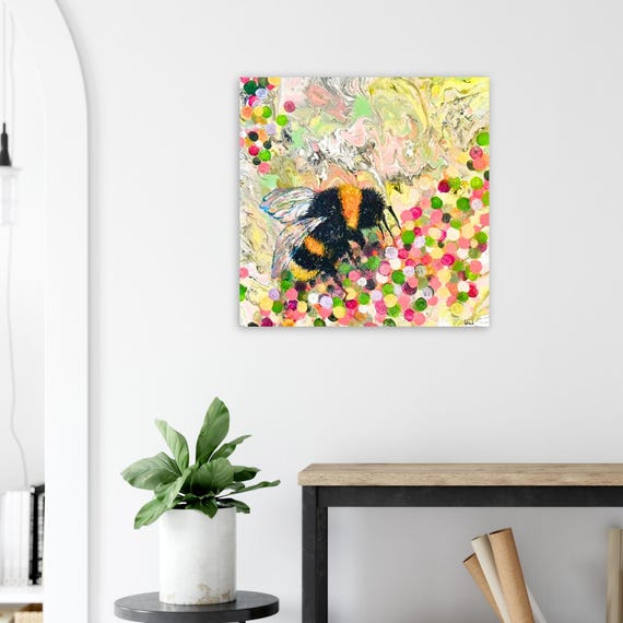 Bee Art Print - Wildlife Wall Art