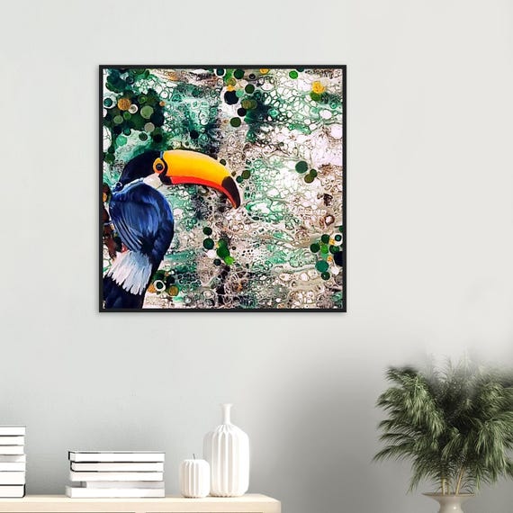 Toucan Rainforest Framed Art Print
