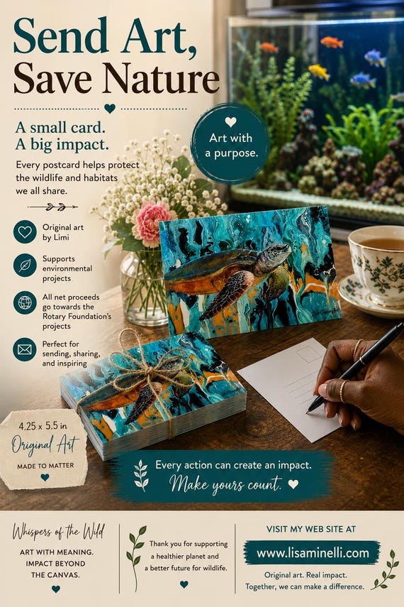 Save the Turtle Postcards Pack of 10
