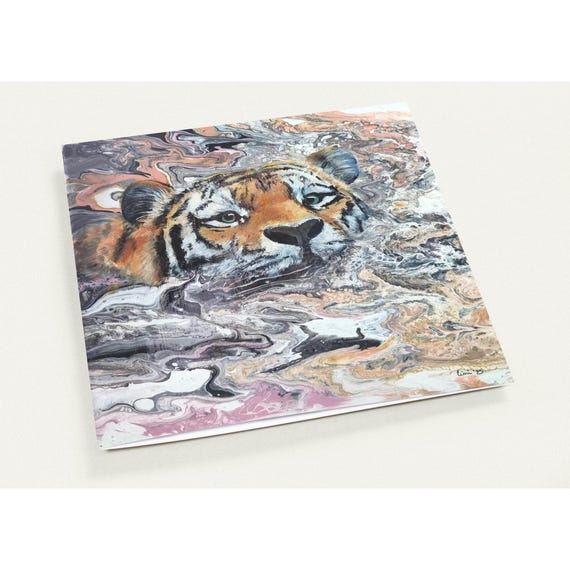 Tiger Wildlife Greeting Cards with Envelopes