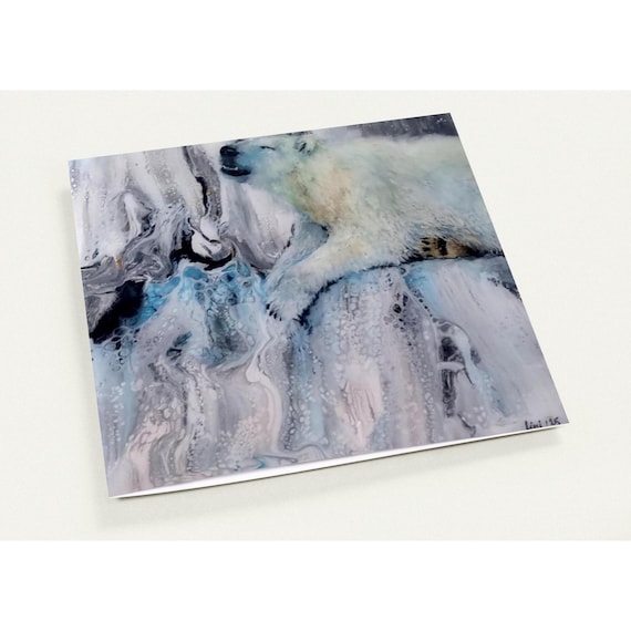 Arctic Polar Bear Greeting Cards with Envelopes