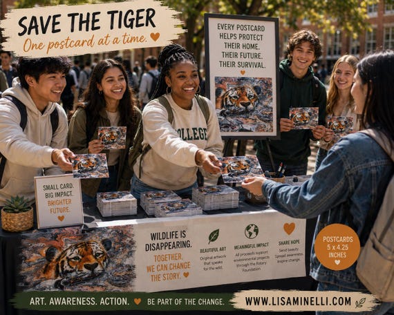 Save the Tiger Postcards Pack of 10