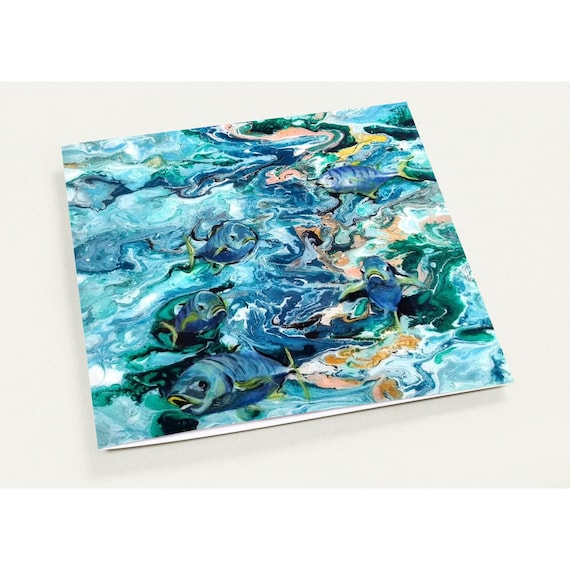 Marine Life Wildlife Greeting Cards with Envelopes
