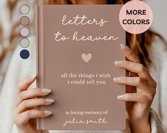 Personalized Letters to Heaven Journal, Custom Grief Journal, Sympathy Gift, Bereavement Journal, Remembrance Keepsake Notebook