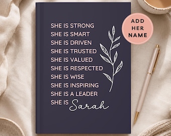 Personalized Boss Gift, Leader Journal, Custom Affirmation Notebook, Difference Maker Appreciation Present, Office Manager Giftful Notebooks