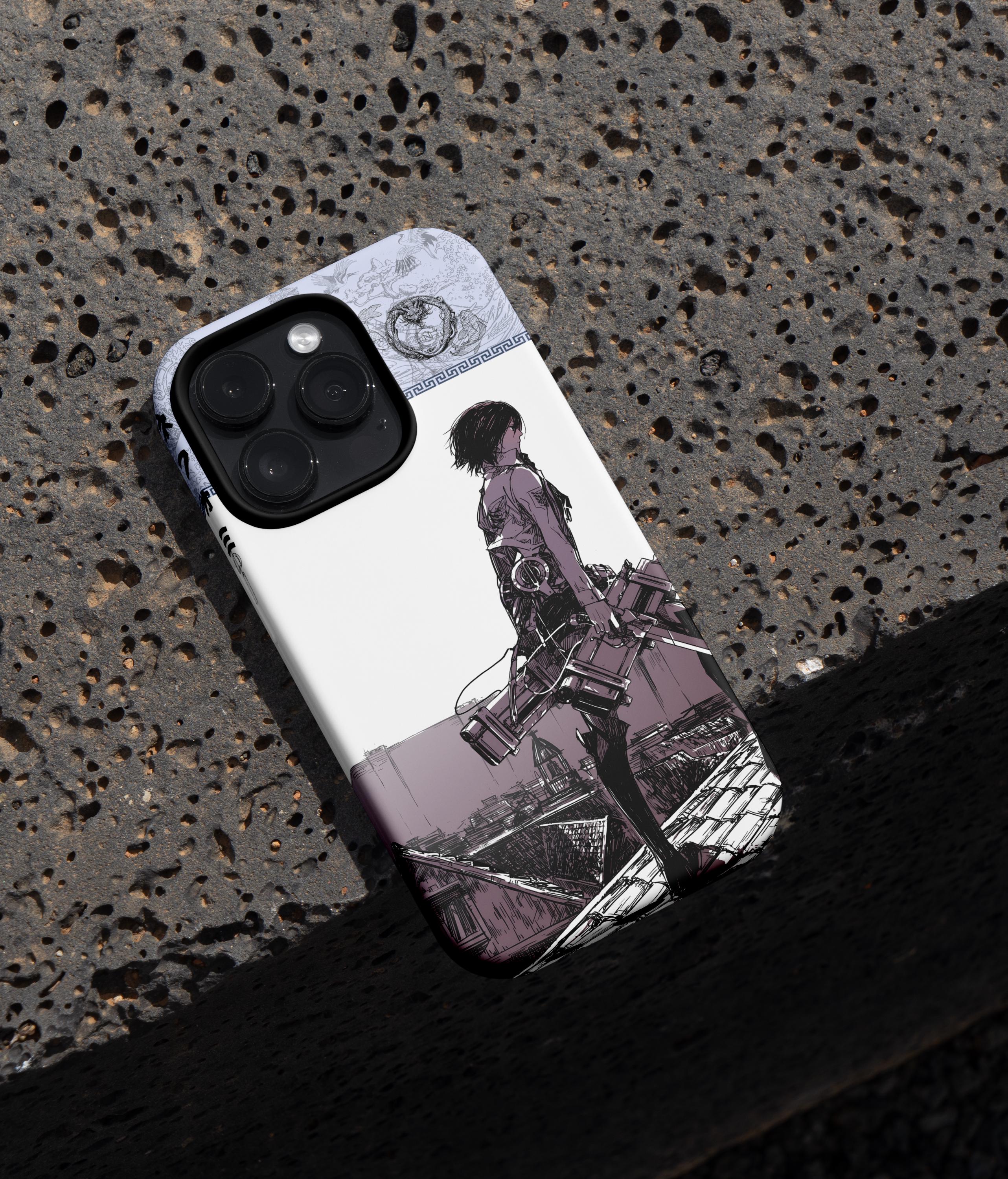 Anime Attack On Titan Sword Phone Case Mikasa Ackerman