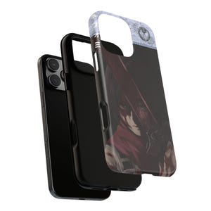 Mikasa Ackerman Phone Case, Attack on Titan Anime Cover for iPhone 17 Air 16e Pro Max 15 14 13 12 11 | Samsung S25 S24 FE | Google Pixel 10 image 5