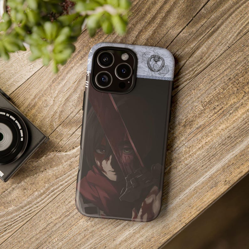 Mikasa Ackerman Phone Case, Attack on Titan Anime Cover for iPhone 17 Air 16e Pro Max 15 14 13 12 11 | Samsung S25 S24 FE | Google Pixel 10 image 6