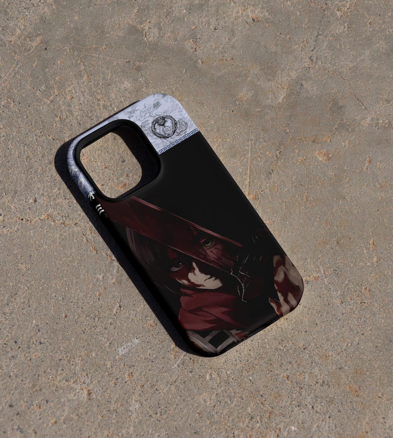 Mikasa Ackerman Phone Case, Attack on Titan Anime Cover for iPhone 17 Air 16e Pro Max 15 14 13 12 11 | Samsung S25 S24 FE | Google Pixel 10 image 2