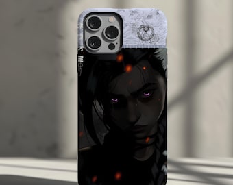 Coque de téléphone anime premium, coque de portable pour iPhone 16 E 15 14 13 12 11 Pro Max Samsung S23 S24 FE S21 S22 S25 Ultra, Nefomi modèle n° : 0010