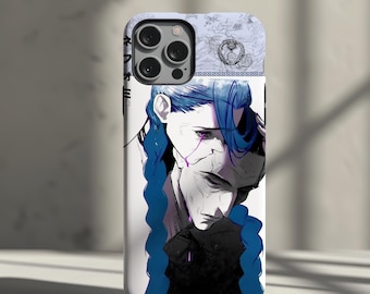 Coque de téléphone anime premium, coque de portable pour iPhone 16 E 15 14 13 12 11 Pro Max Samsung S23 S24 FE S21 S22 S25 Ultra, Nefomi modèle n° : 0053