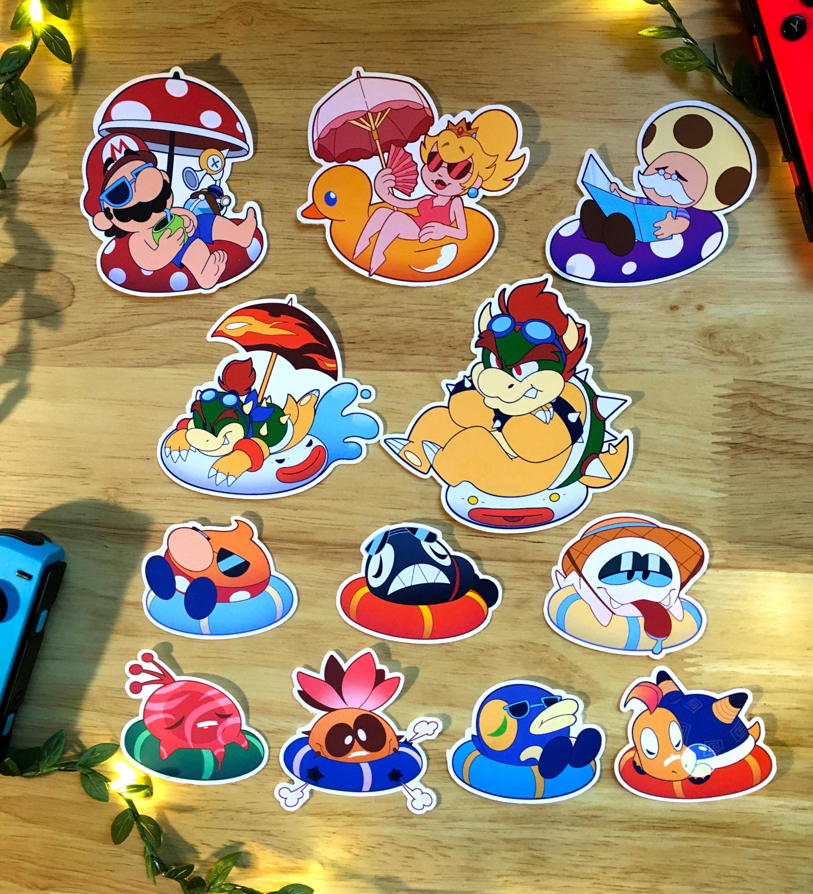 スーパーマリオサンシャイン ステッカー - Etsy 日本