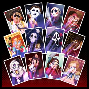 Slasher Villains Holographic Photo Cards