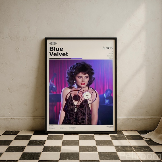 Blue Velvet Movie Poster | David Lynch Movie Poster | Mid Blue Velvet Movie Poster | David Lynch Movie Poster | Mid
