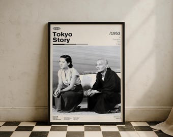東京物語 (1953) ポスター 日本のドラマ映画 装飾アート 龍智秋 東山