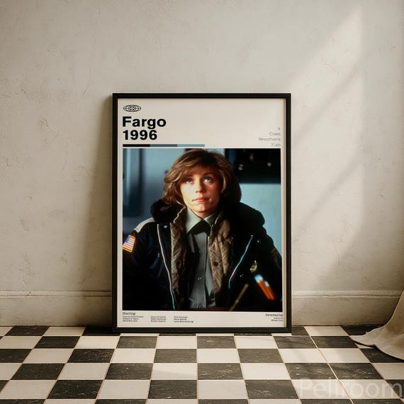 Fargo 1996 Vintage Movie Poster | Coen Brothers Film | Retro Movie