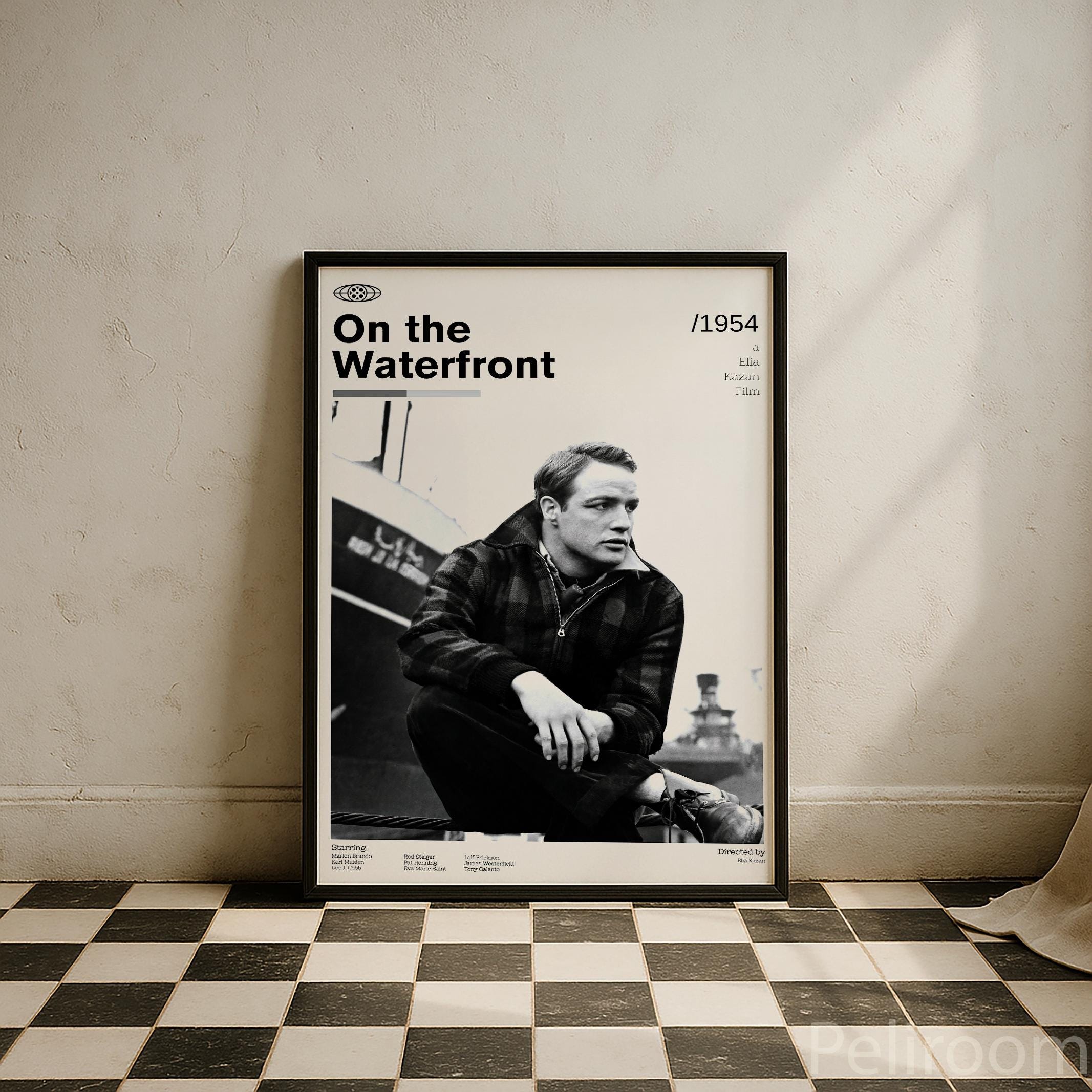 Poster Marlong Roko On the Waterfront Movie Poster | Marlon Brando Film Poster | Mid ...