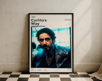 カリートの道 ヴィンテージ ミニマリスト 映画ポスター - アル