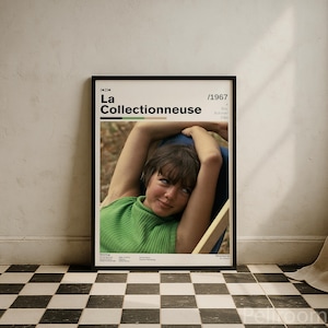 La Collectionneuse Vintage Movie Poster | Éric Rohmer | Retro Movie Wall Art | Minimalist Wall Decor