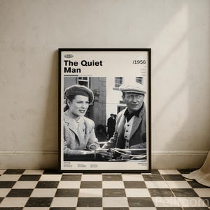 The Quiet Man Vintage Movie Poster | John Wayne John Ford | Mid Century Modern | Movie Posters