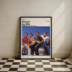 Stand by Me Vintage Movie Poster | Classic American Cinema | Retro Movie Wall Art | Minimalist Wall Decor