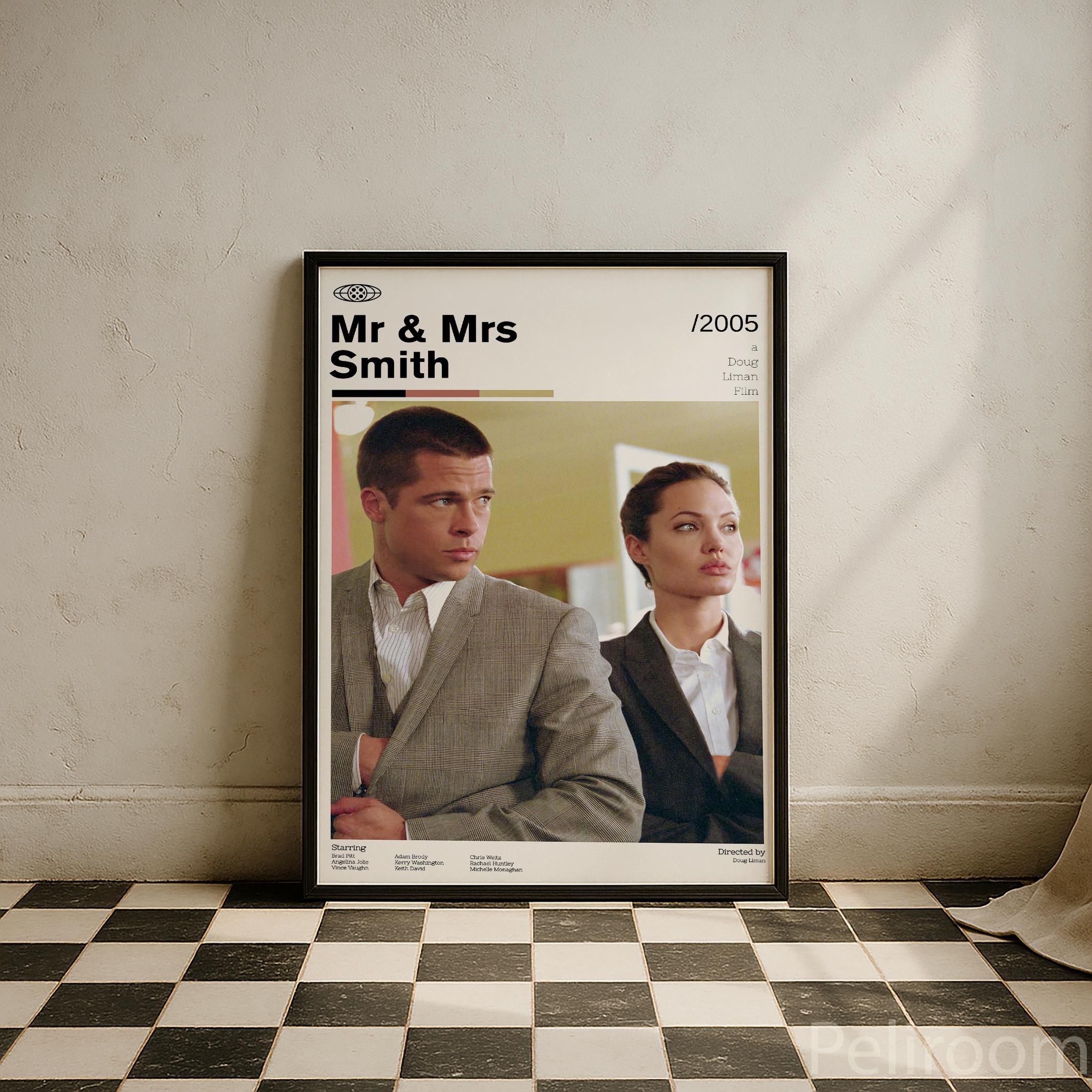 Mr. & mrs. smith poster - Etsy 日本