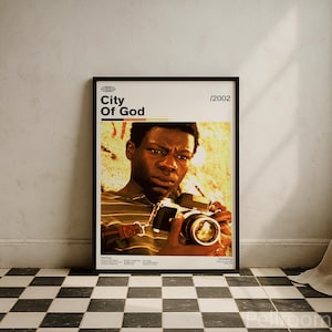 City of God 2002 Movie Poster | Movie Wall Art | Minimalist Wall Decor