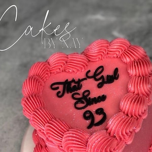 That Girl Since Cake Charm, Acrylic Cake Charm, Flat Lay Cake Topper, Front Cake Topper, Personalize Name Cake Topper, That Girl Cake Topper