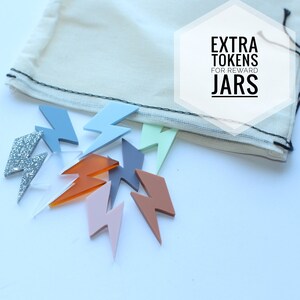 Reward Jar Tokens, Lightening Reward Tokens, Star Jar Tokens, Classroom Management, Teacher Gift, Class Reward Jar Star, Teacher Reward Jar