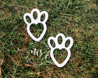 Easter Bunny Footprint, Acrylic Easter Bunny Rabbit Stencil, Reusable Easter Egg Hunt Outdoor/Indoor Paw Print Stencil for Grass or Floor