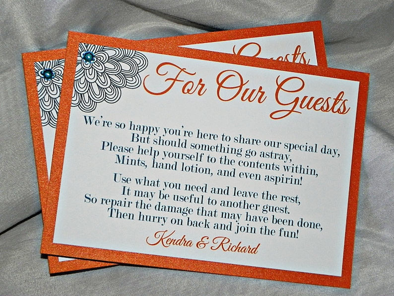 Wedding Bathroom Basket Sign