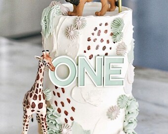 Layered Cake Topper, Flat Lay Cake Topper, Acrylic Cake Charm, Age Cake Charm, Custom Name Cake Topper, Acrylic Name Plate for Cake