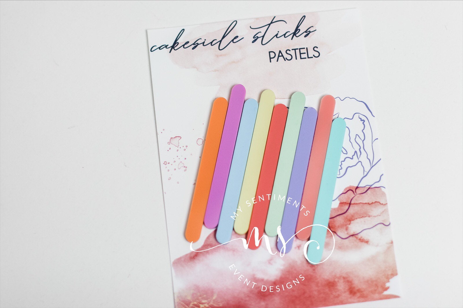 Pastel Acrylic cakesicle sticks/Popsicle | Etsy