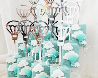Acrylic Popsicle Stick, Dessert Toppers, Cakesicle Pick, Cake Pop Sticks, Hot Air Balloon Baby Shower, Adventure Awaits, Places You'll Go