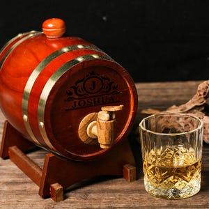 Personalized Engraved Whiskey Barrel 1L-3L , Mini Wood Whiskey Barrel,Wedding Gift,Gift Set for Men,Fathers Gift,whisky barrel wood