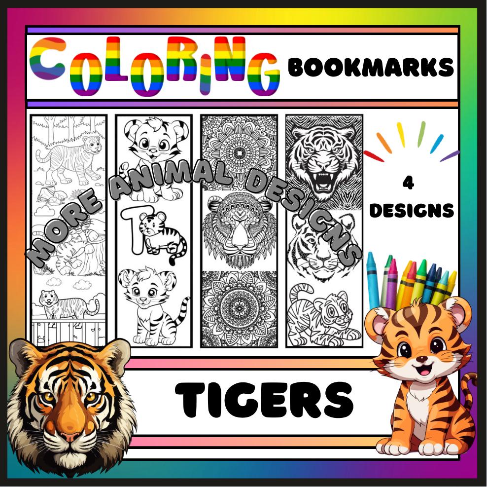 Snakes Coloring Bookmarks: Fun Activity, Set of 4 (instant Download PDF ...