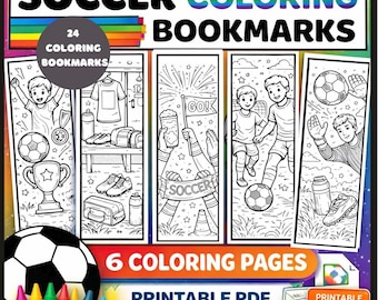 Fußball Lesezeichen Lesezeichen - Kinder Sport, Team Gastgeschenk (PDF Download)